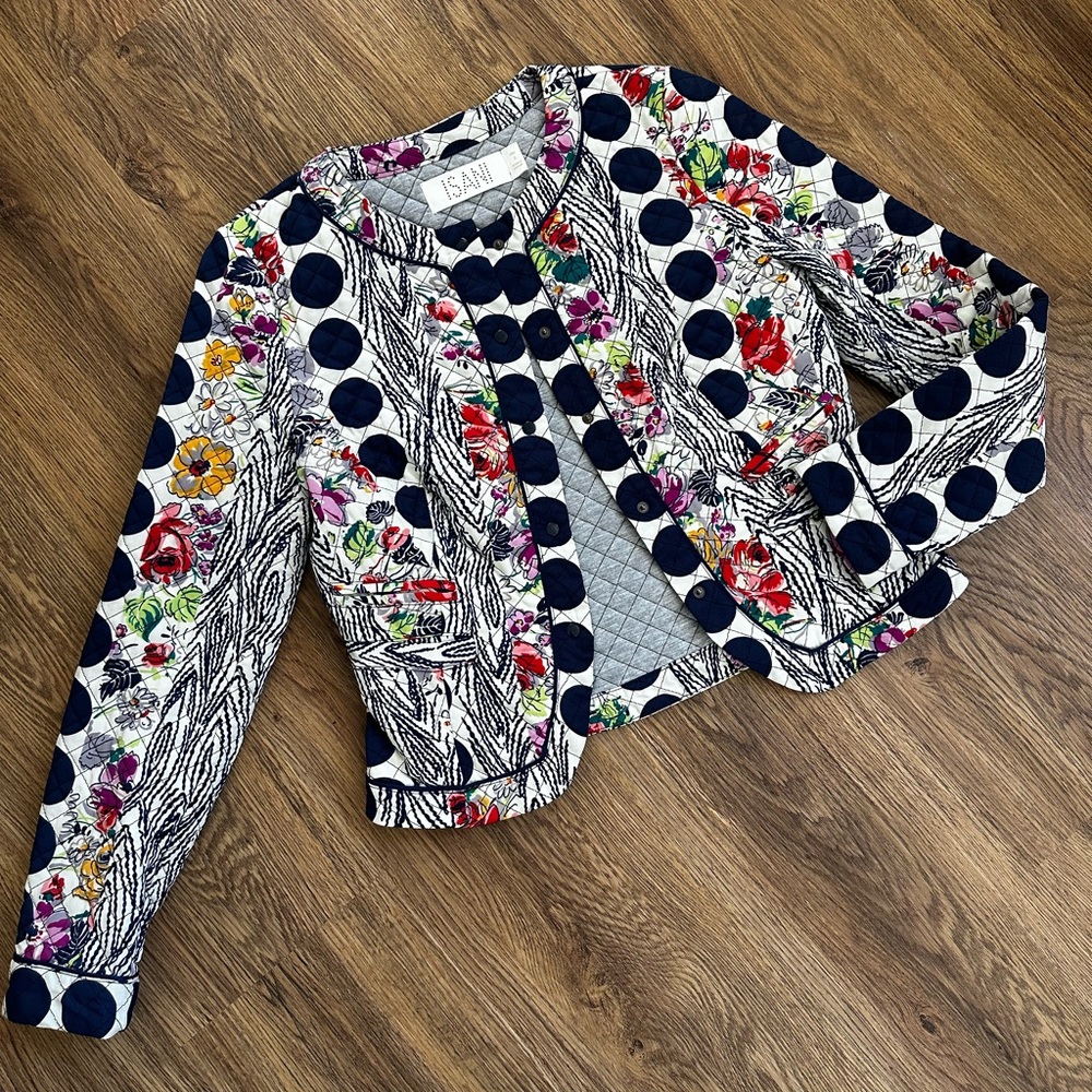 Colorful Floral Patterned Blazer